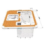 fun sea pool 4m x 4m  walk around with side cooling area مسبح بحري